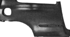 Aile arrière droite pour RENAULT CLIO II phase 2, 2001-2005, (modèle 3 portes), Neuve à peindre