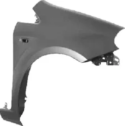 Aile avant droite pour FIAT PUNTO III depuis 2012 >, trou feu clignotant, Neuve à peindre