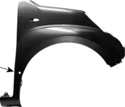 Aile avant droite pour PEUGEOT BIPPER Combi 2008-2016, trous feu clignotant et moulure, à peindre