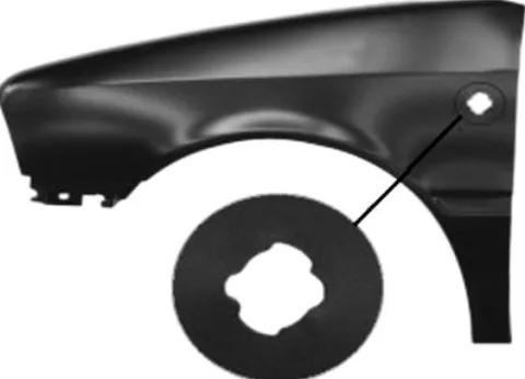 Aile avant gauche pour CITROËN AX 1991-1999, avec trou, Neuve à peindre