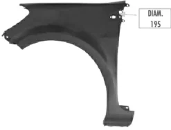 Aile avant gauche pour RENAULT CLIO III phase 1, 2005-2009, (jantes 16/195) Neuve à peindre