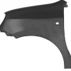 Aile avant gauche pour RENAULT TWINGO III phase 1 2014-2019, avec trou, en plastique, noire lisse sans apprêt, Neuve