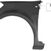 Aile avant gauche pour RENAULT CLIO III phase 2, 2009-2012, (jantes 16/195) Neuve à peindre