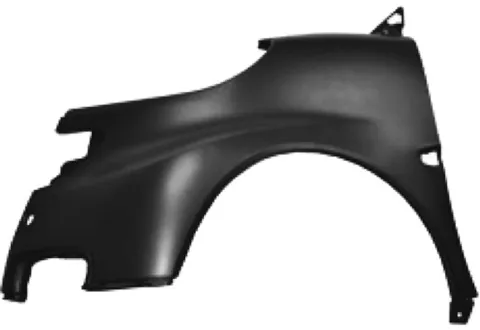 Aile avant gauche pour SMART FORTWO, 2007-2011, Neuve à peindre
