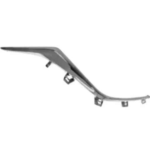 Baguette Moulure droit grille de radiateur pare chocs avant pour MAZDA 3 III phase 1 2013-2016, chromée, neuve
