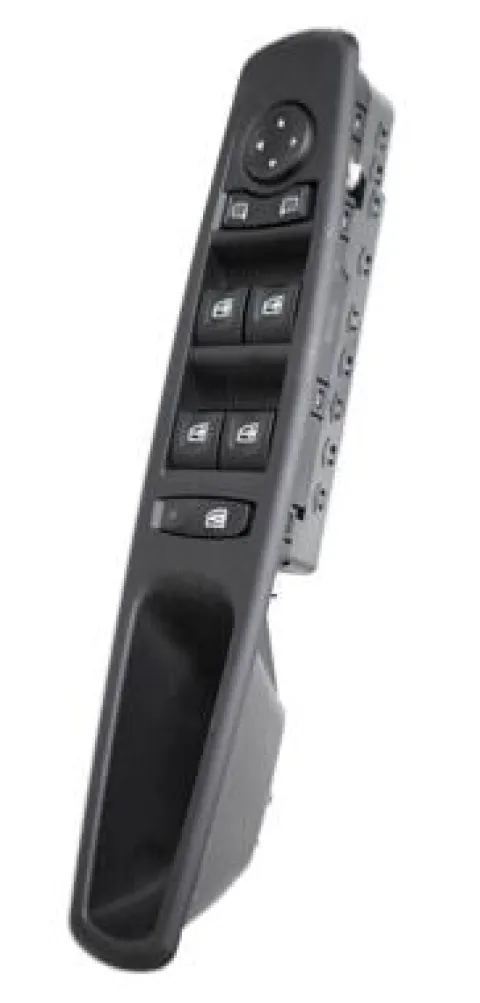 Bloc de commande de lève vitre et miroir électrique sur porte avant gauche pour RENAULT MEGANE III phase 3, 2008-2012, 4 boutons, noir, Neuf