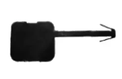 Cache crochet de remorquage avant pour PEUGEOT 407, 2004-2011, Neuf