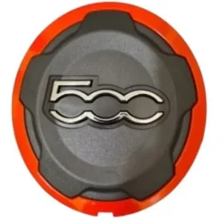 Cache moyeu roue noir pour FIAT 500L phase 1 2012-2017, pour jantes en alliage, bord rouge, rond, Neuf