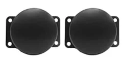 Caches feux antibrouillard pour RENAULT SCENIC III phase 2, 2012-2013, droit & gauche, noirs , pare