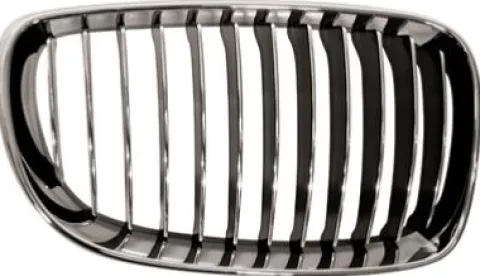 Calandre grille droite pour BMW SERIE 1 E87N de 2007 à 2011, chromée/chromée/noire, Neuve