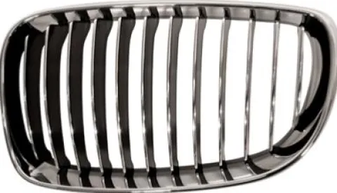 Calandre grille gauche pour BMW SERIE 1 E87N de 2007 à 2011, chromée/noire, Neuve