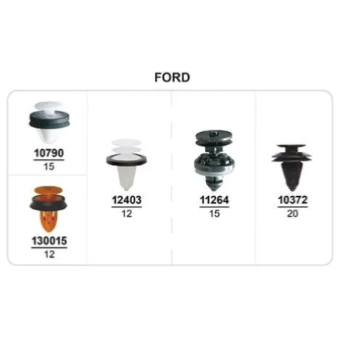 Coffret de 89 assortiments d'agrafes de panneaux de portes pour FORD, Neuf