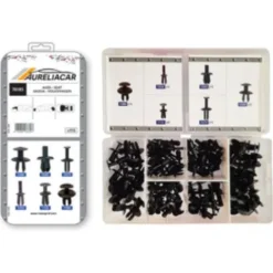 Coffret de 115 assortiments de Rivets plastiques d'aile avant, pare-chocs avant/arrière et sous caisse pour AUDI, SEAT, SKODA, VOLKSWAGEN, Neuf