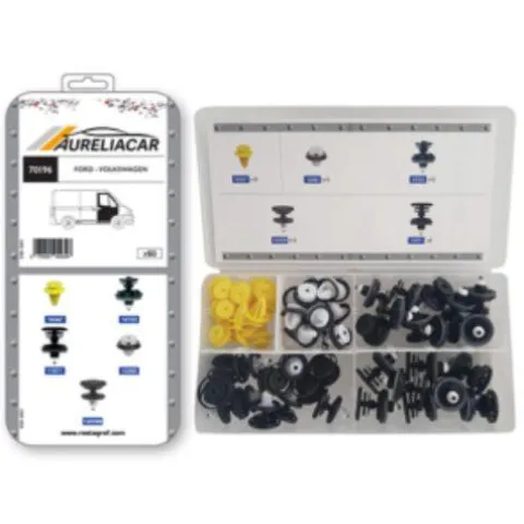 Coffret de 60 assortiments d'agrafes de panneaux de portes pour FORD, VOLKSWAGEN, Neuf