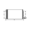 Condenseur de Climatisation pour VOLKSWAGEN POLO V ph.1 2009-2014, OEM: 6C0816411C, Neuf