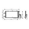 Condenseur de Climatisation pour OPEL CORSA C ph.2 2003-2006, OEM: 93177423, Neuf