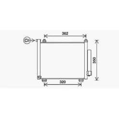 Condenseur de Climatisation pour OPEL AGILA 2000-2008, OEM: 09214335, Neuf