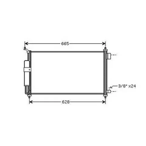 Condenseur de Climatisation pour NISSAN NOTE 2006-2008, OEM: 92100AX80B, Neuf