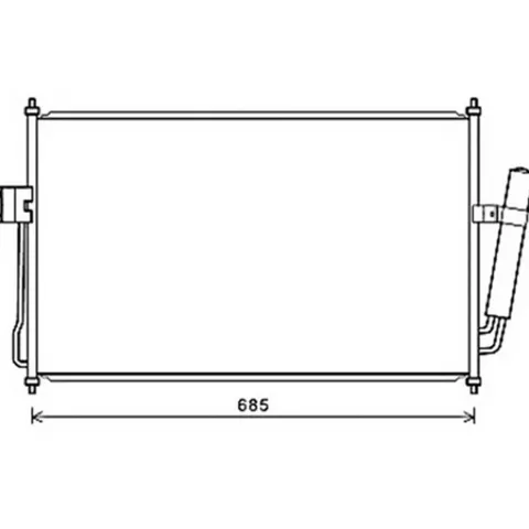 Condenseur de Climatisation pour FORD C-MAX 2010-2015, OEM: 94770907, Neuf