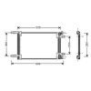 Condenseur de Climatisation pour FIAT DOBLO I ph.2 2006-2010, OEM: 46736891, Neuf
