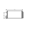 Condenseur de Climatisation pour OPEL CORSA D ph.1 2006-2010, OEM: 95514601, Neuf