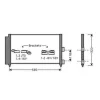 Condenseur de Climatisation pour FIAT PUNTO II ph.1 1999-2003, OEM: 51804991, Neuf