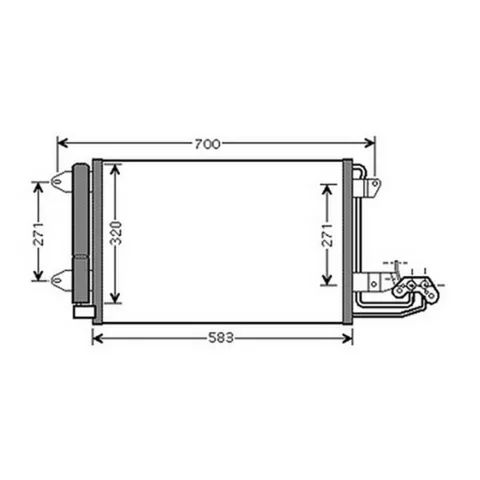 Condenseur de Climatisation pour AUDI A3 3/5 Portes 2003-2008, OEM: 1K0820411AC, Neuf