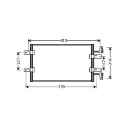 Condenseur de Climatisation pour OPEL VIVARO I ph.2 2006-2014, OEM: 8200465489, Neuf