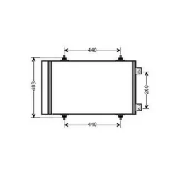 Condenseur de Climatisation pour CITROËN JUMPY II 2007-2016, OEM: 1440143080, Neuf