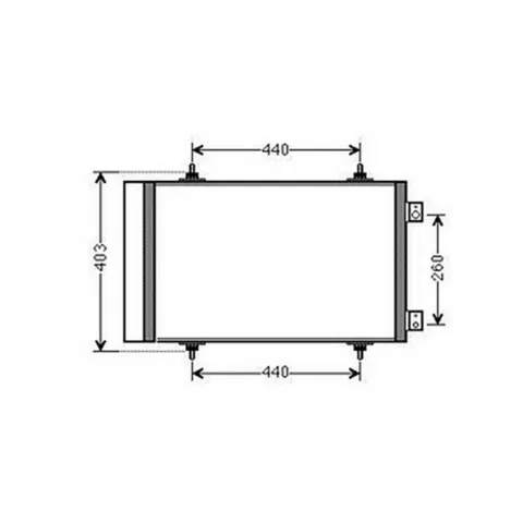 Condenseur de Climatisation pour CITROËN JUMPY II 2007-2016, OEM: 1440143080, Neuf