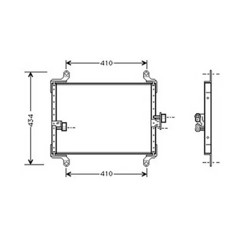 Condenseur de Climatisation pour FIAT DUCATO II ph.1 1994-2002, OEM: 13128570, Neuf