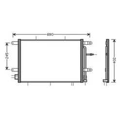 Condenseur de Climatisation pour AUDI A4 III 2004-2007, OEM: 8E0260403J, Neuf