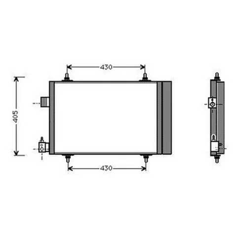 Condenseur de Climatisation pour PEUGEOT PARTNER I ph.2 2002-2008, OEM: 6455CV, Neuf