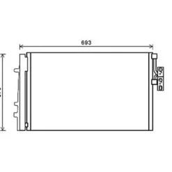 Condenseur de Climatisation pour BMW X3 F25 2010-2015, OEM: 64539216143, Neuf