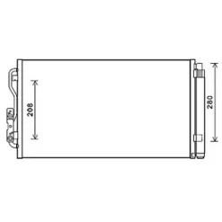 Condenseur de Climatisation pour BMW Serie 1 E87 2007-2011, OEM: 64509218121, Neuf
