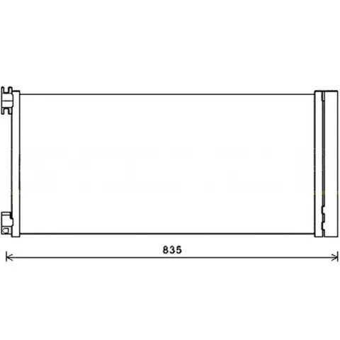 Condenseur de Climatisation pour OPEL VIVARO II 2014-2019, OEM: 93868375, Neuf