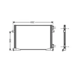 Condenseur de Climatisation pour OPEL VIVARO I ph.1 2001-2006, OEM: 2765000QAG, Neuf