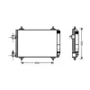 Condenseur de Climatisation pour CITROËN C5 I ph.2 2004-2008, OEM: 6455GY, Neuf