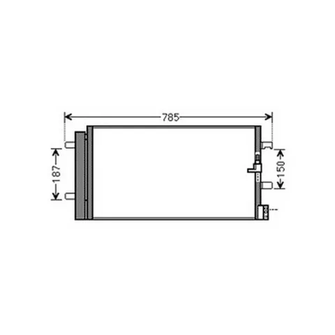 Condenseur de Climatisation pour AUDI A5 I ph.1 2007-2011, OEM: 4G0260403A, Neuf