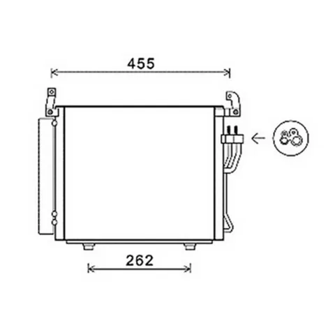 Condenseur de Climatisation pour HYUNDAI i10 I ph.1 2007-2009, OEM: 976060X200, Neuf