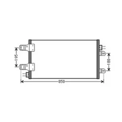 Condenseur de Climatisation pour OPEL MOVANO II 2010-2019, OEM: 2765000Q0B, Neuf