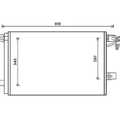 Condenseur de Climatisation pour VOLKSWAGEN TRANSPORTER T5 ph.2 2009-2015, OEM: 7E0820411B, Neuf