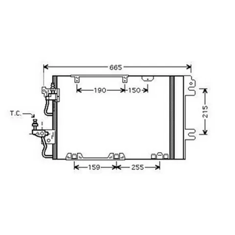 Condenseur de Climatisation pour OPEL ASTRA H 2004-2007, OEM: 93178960, Neuf