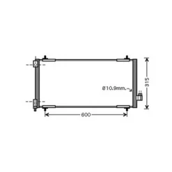Condenseur de Climatisation pour CITROËN C5 II ph.1 2008-2010, OEM: 6455EY, Neuf