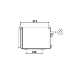 Condenseur de Climatisation pour HYUNDAI i10 I ph.1 2007-2009, OEM: 976060X000, Neuf