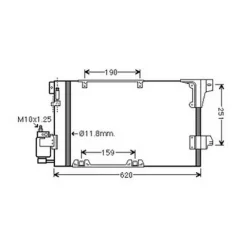Condenseur de Climatisation pour OPEL ASTRA G 1998-2004, OEM: 09118897, Neuf
