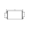 Condenseur de Climatisation pour OPEL MOVANO I ph.2 2003-2010, OEM: 2765000QAN, Neuf
