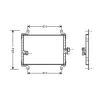 Condenseur de Climatisation pour CITROËN JUMPER I ph.1 1994-2002, OEM: 13128570, Neuf