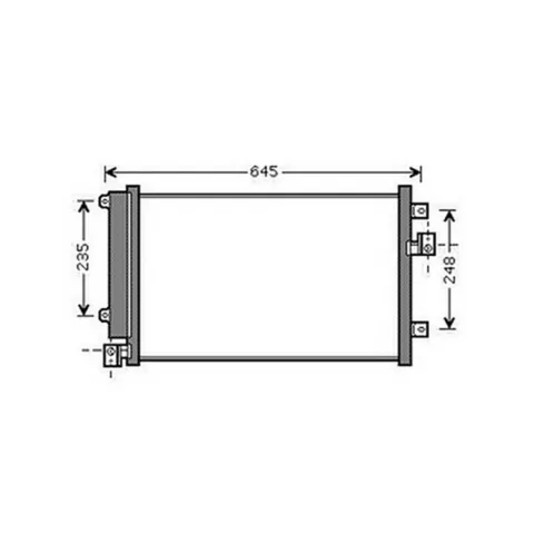 Condenseur de Climatisation pour FIAT MULTIPLA 2004-2010, OEM: 51751451, Neuf