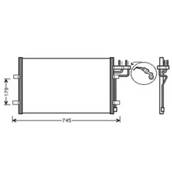 Condenseur de Climatisation pour FORD C-MAX I ph.2 2007-2010, OEM: 1234248, Neuf